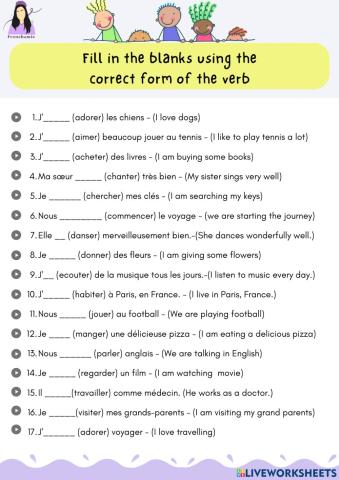 Er verbs
