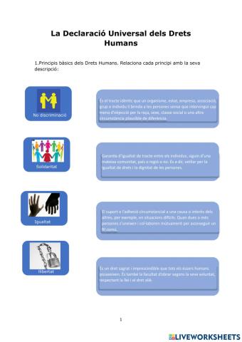 La Declaració Universal dels Drets Humans