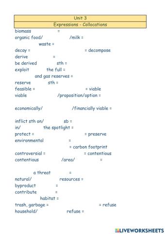 Our changing envirnment