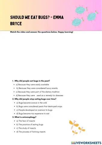 Should we eat bugs? - Emma Bryce