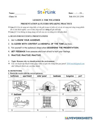 ONLINE-Foreign-S4-W3-L3-PRESENTATION & FLYERS SPEAKING PRACTICE