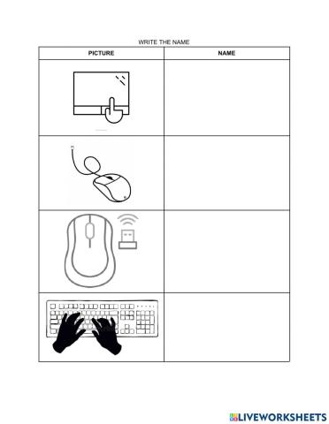 Types of mouse and keyboard