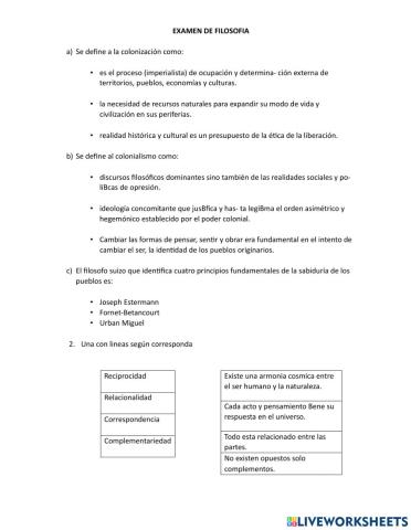 Examen de filosofia grupo 2