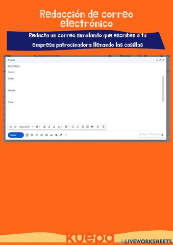 Redacción de correo electrónico