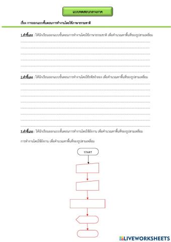 ข้อสอบข้อเขียนกลางภาค วิทยาการคำนวณ ม.2