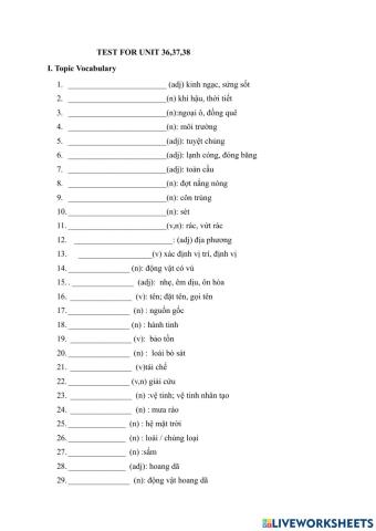 Test for unit 36,37,38