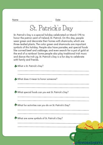 Sant Patrick's day