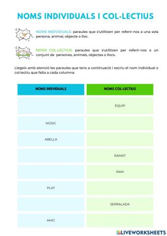 Noms individuals i col·lectius