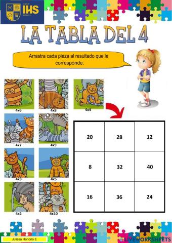 Multiplicación por el 4