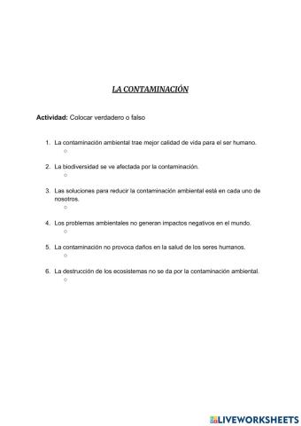 Contaminación Ambiental