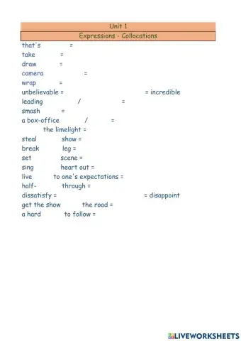 Lights, camera, action!