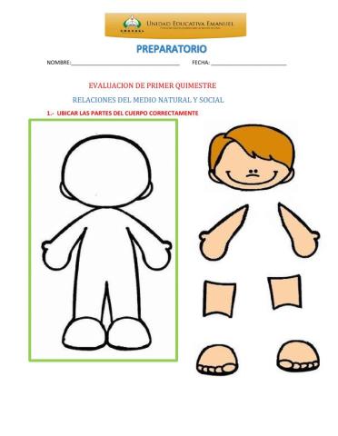 evaluación relación natural y social preparatorio