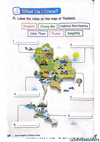 The cities of Thailand