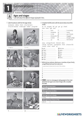 Ages and Stages workbook