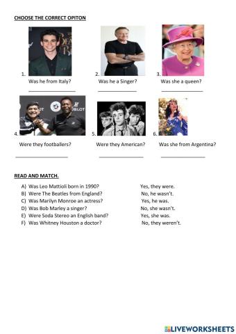 Was - were. questions