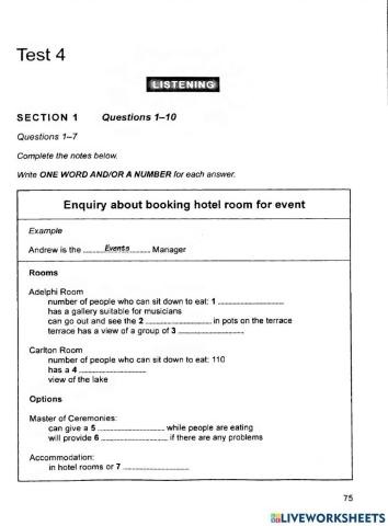 Cambridge 14 - Test 4