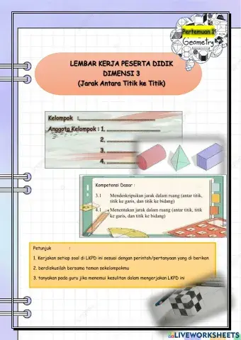 Jarak titik ke titik