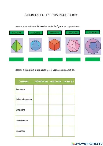 POLIEDROS REGULARES 2 ESO