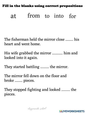 Use correct preposition: