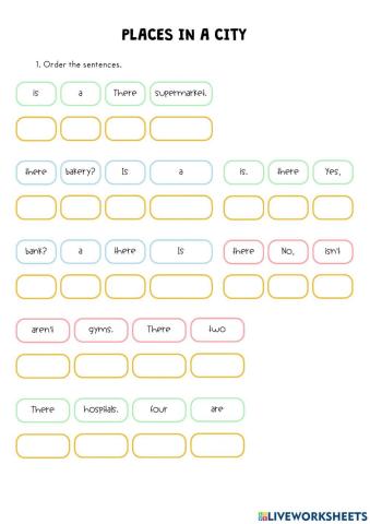 Places in a city