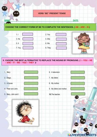 Verb BE simple present