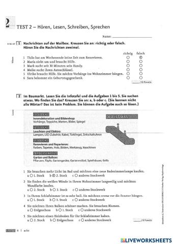 Deutsch schreiben üben a2