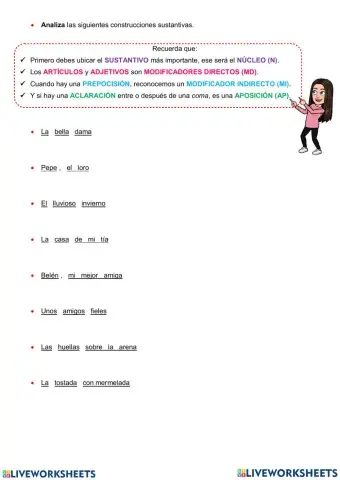 Construcciones sustantivas