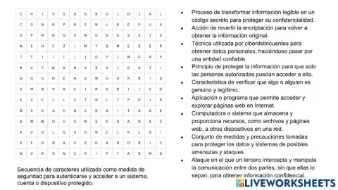 Sopa de letras seguridad