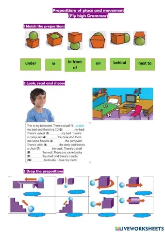 Prepositions of place