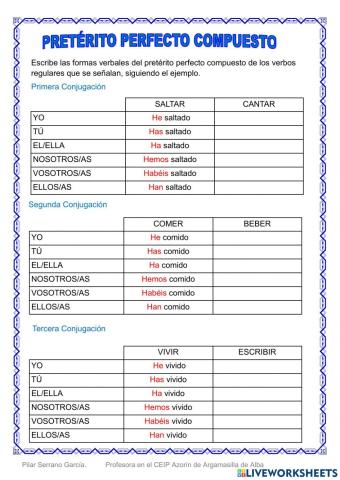 Pretérito perfecto compuesto