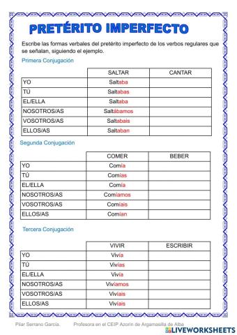 Pretérito imperfecto