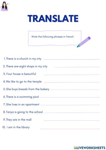 Les lieux de la ville