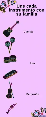 Une instrumentos musicales