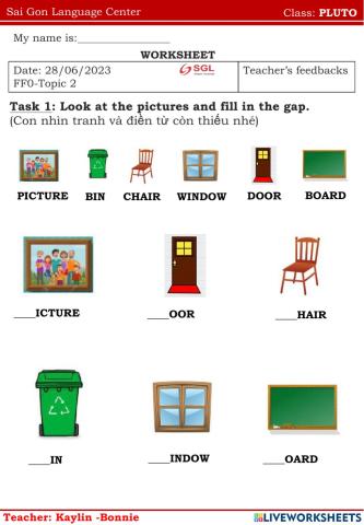 FF0-Topic 2: My classroom