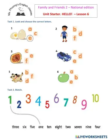 Ff2-unit starter - lesson 6