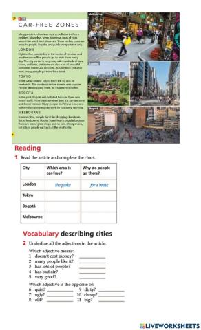 Reading comprehension