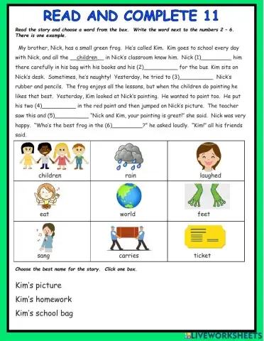 Read and Complete 11