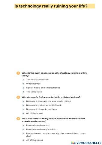Is technology really ruining your life?