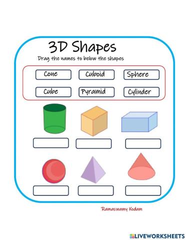 3 D shapes