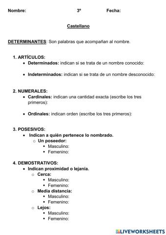 Determinantes