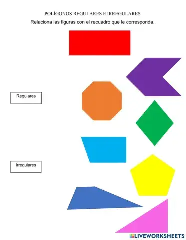 Polígonos regulares e irregulares