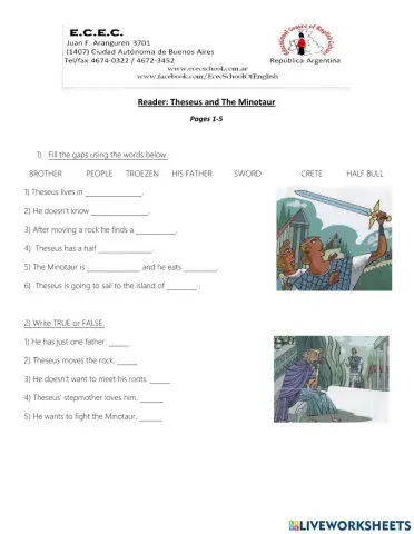 Reader: Theseus and The Minotaur ex pages 1-5