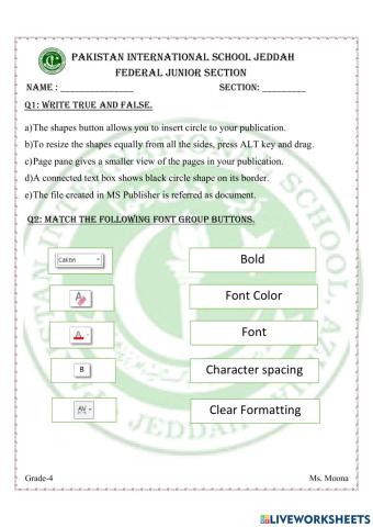 Creating a publication