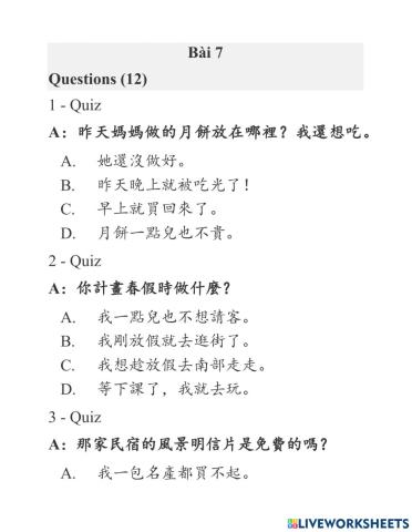 Shidai 2 - Phiếu bài tập bài 7