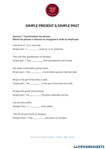 Simple present - simple past