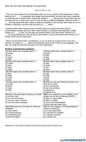 Travel - How to plan a vacation