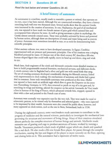 IELTS reading section 3