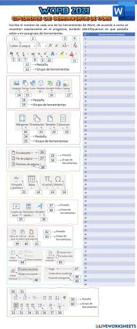 Herramientas de WORD