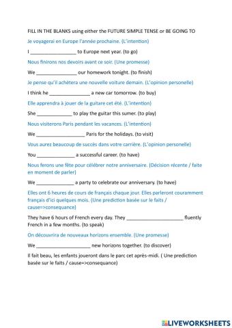 Future simple or be going to