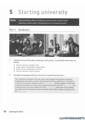 Ielts listening unit 5